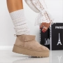 Дамски зимни боти тип UGG на платформа в цвят каки BD2908-2 khaki, снимка 2