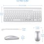 Безжична клавиатура и мишка TopMate Ultra Slim Combo, 2.4G, снимка 13