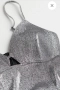 Дамска рокля в блестящо сребристо H&M , снимка 2