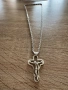 Сребъре ланец със кръст, снимка 1