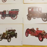 Картички ретро коли, снимка 4 - Антикварни и старинни предмети - 45172469