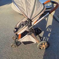 Комбинирана количка Moni Alba, снимка 3 - Детски колички - 45702478