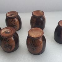 Шест малки глинени чашки, снимка 7 - Други ценни предмети - 45083616
