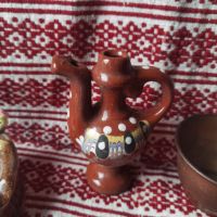 Стари български сувенирни менчета медна чаша кошница, снимка 5 - Други ценни предмети - 45297839