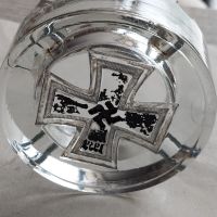 Немски стъклен пепелник ВСВ, снимка 7 - Антикварни и старинни предмети - 45301837