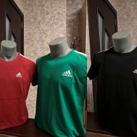Мъжки тениски Аdidas в червено, черно и зелено, снимка 1 - Тениски - 45375746