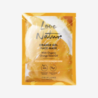 Гел маска за лице Love Nature с органично масло от портокалови семена (012), снимка 1 - Козметика за лице - 45057270