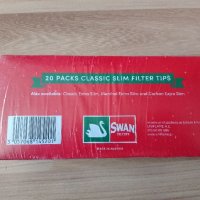Австрийски Филтри за цигари Swan Classic Slim червен 6мм (20x102 бр), снимка 2 - Други - 45280039