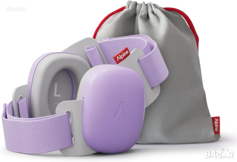 Бебешки антифони Alpine Muffy Baby Ear Defenders-24dB, CE & UKCA Certified - лилави, снимка 1