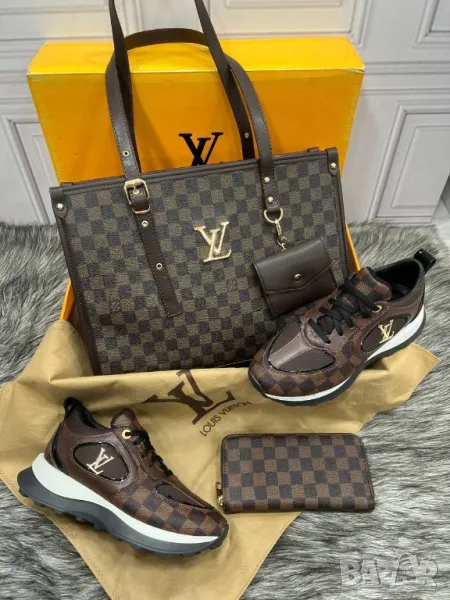 дамски маратонки, чанта / раница и портмоне louis vuitton , снимка 1