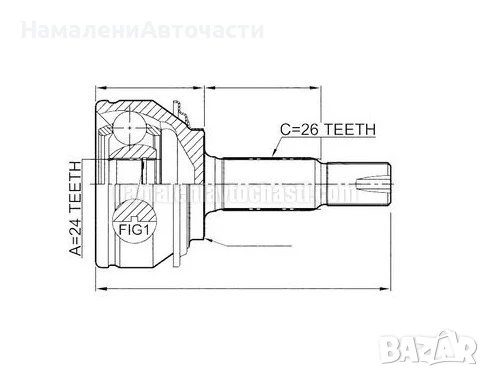 Предно външно каре 434100D180 NPZTY065 Toyota Yaris, снимка 1