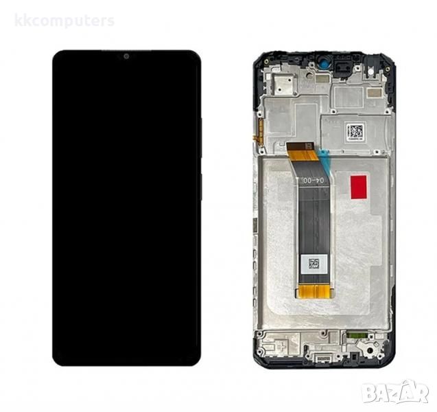 LCD Дисплей за Xiaomi Poco M4 5G / M5 (4G) / 2022 Тъч скрийн / Рамка / Черен / Service pack Баркод :, снимка 1