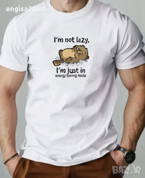 ПРОМО! Мъжка Памучна Тениска размер L, снимка 1