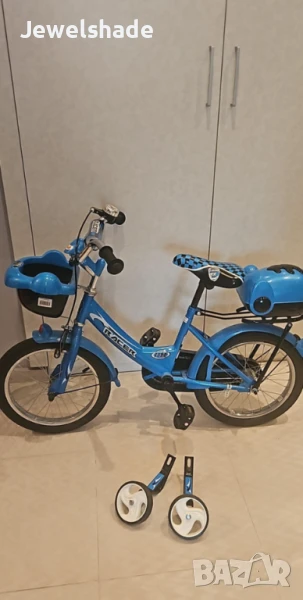 Продавам детски велосипед Moni BMX 16" – син, снимка 1