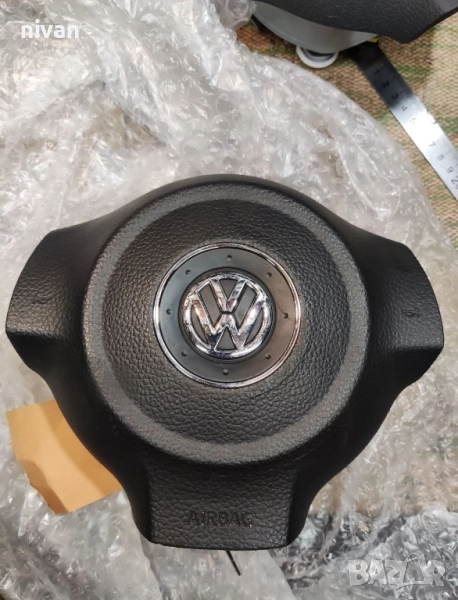 Airbag еърбег въздушна възглавница за волан на VW Polo 6R, Touran 1T3, снимка 1