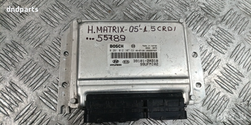 Компютър Hyundai Matrix 1.5CRDi 2005г. 0281012107 39101-2A310 , снимка 1
