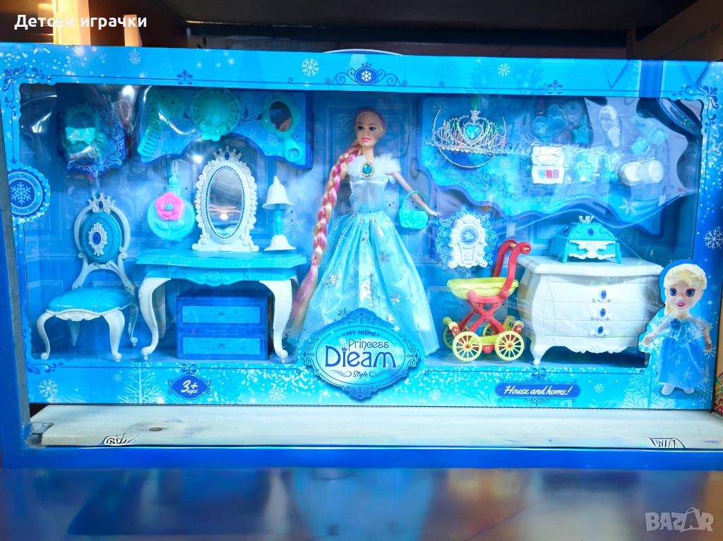 Елза Кукла с тоалетка и аксесоари, голям комплект, Замръзналото, Фроузен, снимка 1