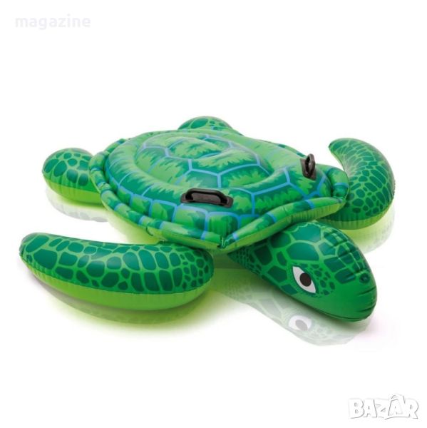 Надуваема дюшек играчка Костенурка INTEX LIL’ Sea Turtle Ride-on, 150 х 127 см, снимка 1