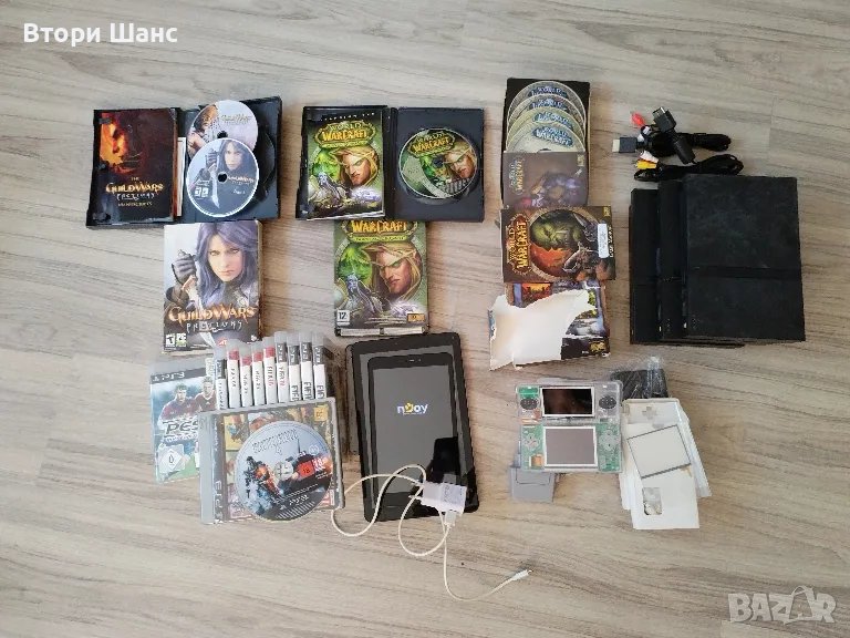 Части Ps 2 3,nintendo ds lite, World of warcraft, Guild wars, таблет, снимка 1