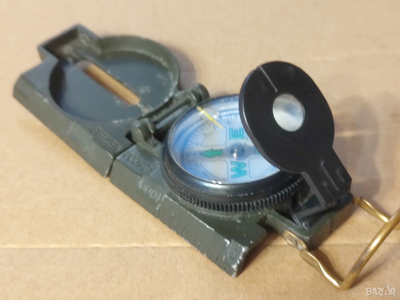 Джобен компас Black Fox Military Compass, тъмнозелен, снимка 1