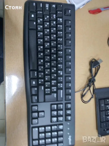 Клавиатура USB Logitech K120 с кирилизация, снимка 1