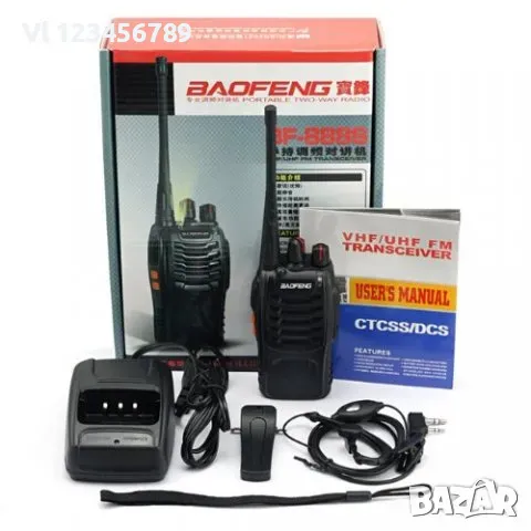 Радиостанция Baofeng 888 Walkie Talkie Uhf 400-470mhz, снимка 1