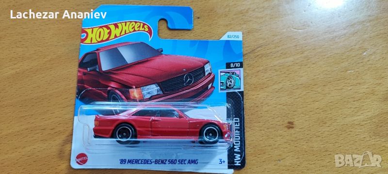 Hot Wheels - '89 Mercedes-Benz 560 SEC AMG, снимка 1