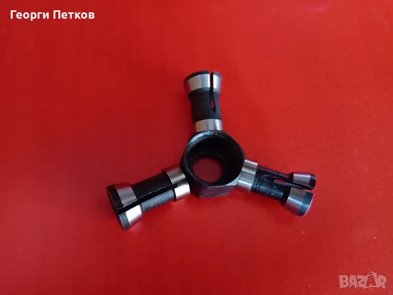Комплект гайка и три цанги , снимка 1