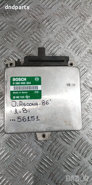 Компютър Opel Ascona 1.8i 1986г. 90122322 0280000304 , снимка 1
