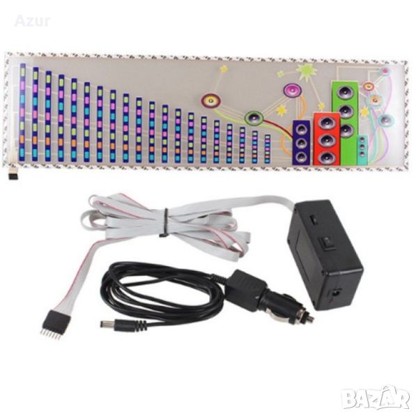 LED стикер за кола 90 х 25 см и лентов кабел 300 см CT47, снимка 1