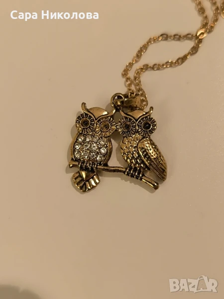 колие + обеци Сова , снимка 1