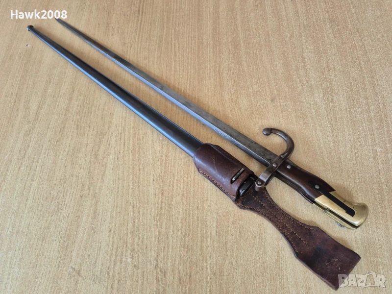 Щик пушка Гра 1877 кания лопус нож ятаган сабя кама кинжал, снимка 1