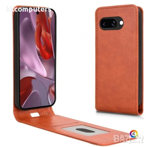 Google Pixel 9a Flip3 Magnetic Кожен Калъф и Скрийн Протектор, снимка 4 - Калъфи, кейсове - 51122056