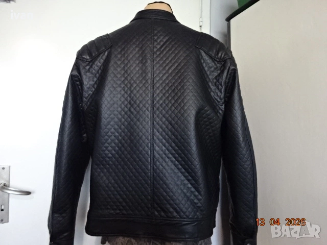 мъжко кожено яке, снимка 6 - Якета - 52910587