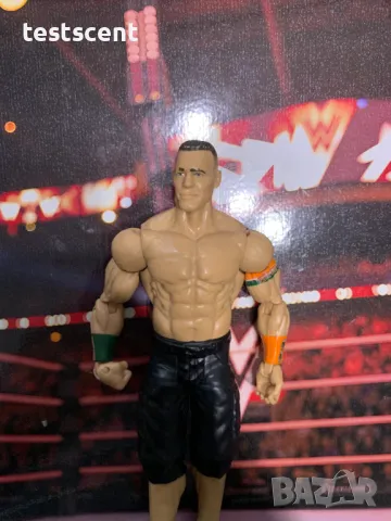 Екшън фигура WWE John Cena Джон Сина Mattel Basic Never Give Up Orange Black figure играчка, снимка 9 - Фигурки - 49551770