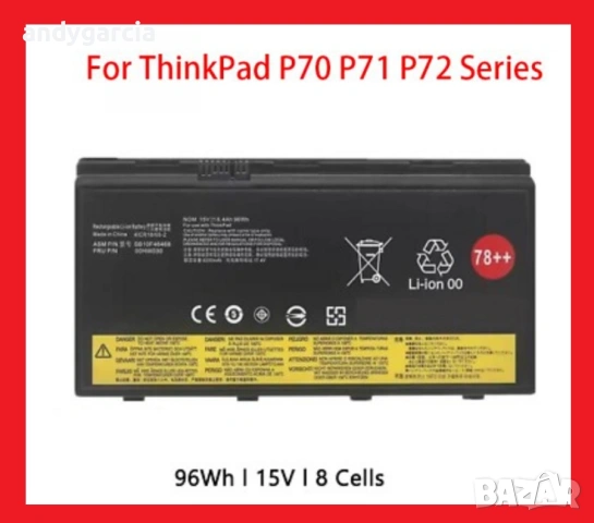 Lenovo ThinkPad P70 / P71 / P72 батерия battery 90Wh, чисто нова 20ER003QGE 20HK0003GE