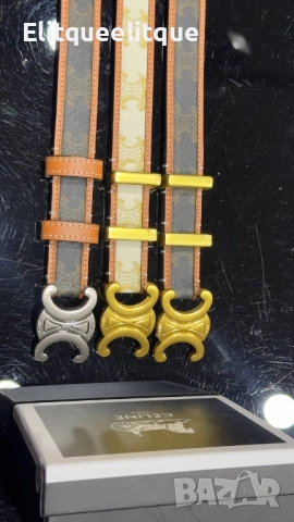 колани от естествена кожа в кутия celine