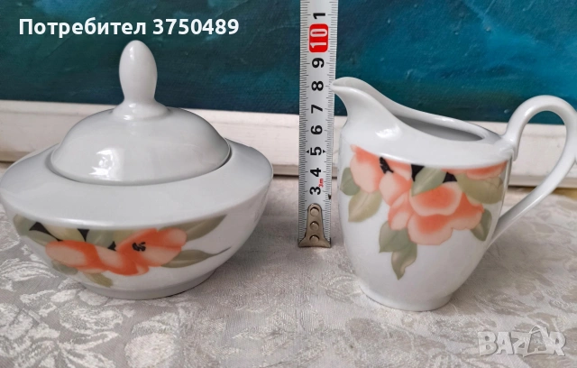 Захарница и каничка за мляко KAHLA-Германия, снимка 4 - Сервизи - 53669373