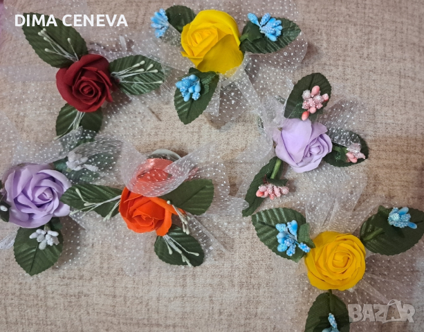 Сапунени рози с декорации,  за бюджетни фирмени подаръчета., снимка 4 - Подаръци за жени - 44016029