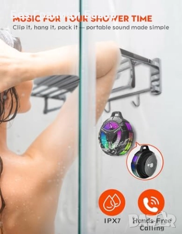 Нов Bluetooth IPX7 водоустойчив говорител 15W с RGB и TWS звук Колонка, снимка 6 - Тонколони - 52483063