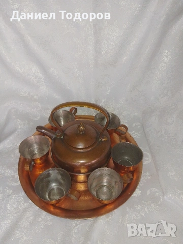 Стар Меден Сервиз за - Чай, Кафе , Ракия - 8 части, снимка 5 - Сервизи - 54081566