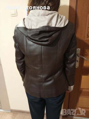 ДАМСКО КОЖЕНО ЯКЕ - ЕСТЕСТВЕНА КОЖА, снимка 2 - Якета - 52807478