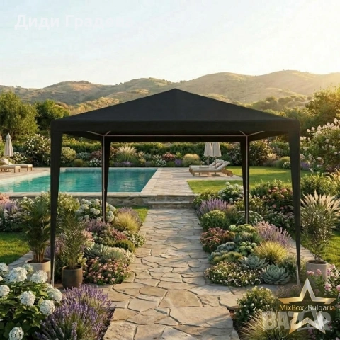 Градинска шатра тип „павилион“,, снимка 2 - Градински мебели, декорация  - 53924051