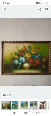 старинни картини маслени бои, снимка 4 - Картини - 53652706