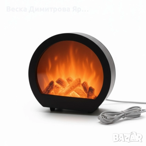 LED декоративна мини камина с имитация на пламък, снимка 6 - Декорация за дома - 52282376