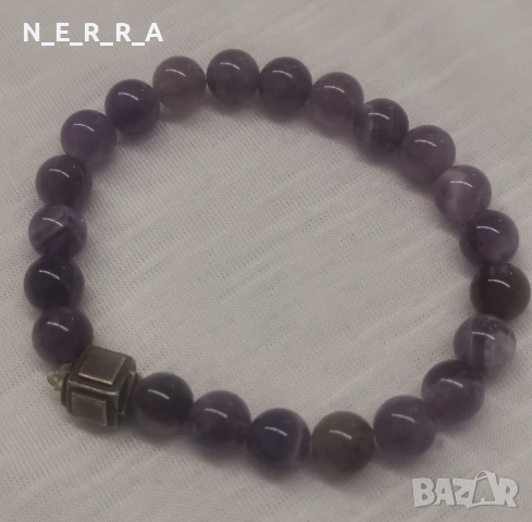 Гривна от естествен аметист