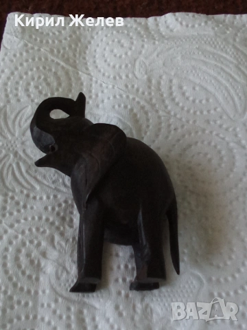 Дървена африканската фигурка от абанос на 🐘 слон 53703