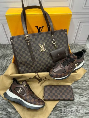 дамски маратонки, чанта / раница и портмоне louis vuitton , снимка 1 - Чанти - 46877778