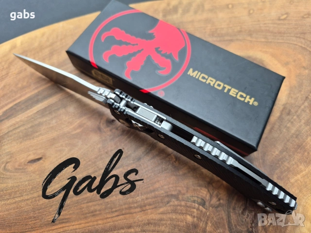 Сгъваем нож MICROTECH Amphibian 137RL,Ram Lock,светло острие, снимка 8 - Ножове - 53960826