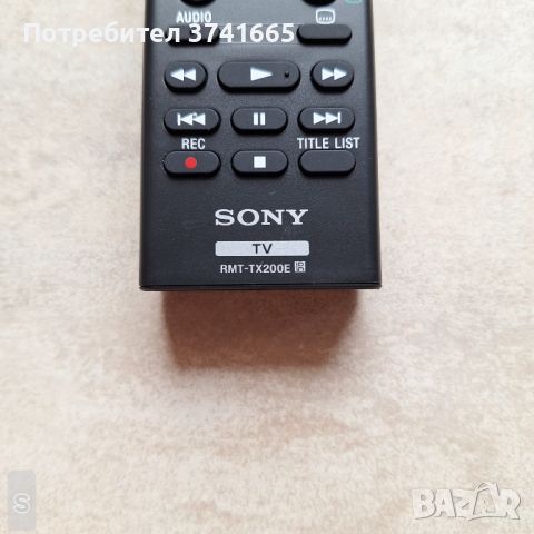 Дистанционно за телевизор Sony RMT-TX200E , снимка 2 - Дистанционни - 45369158